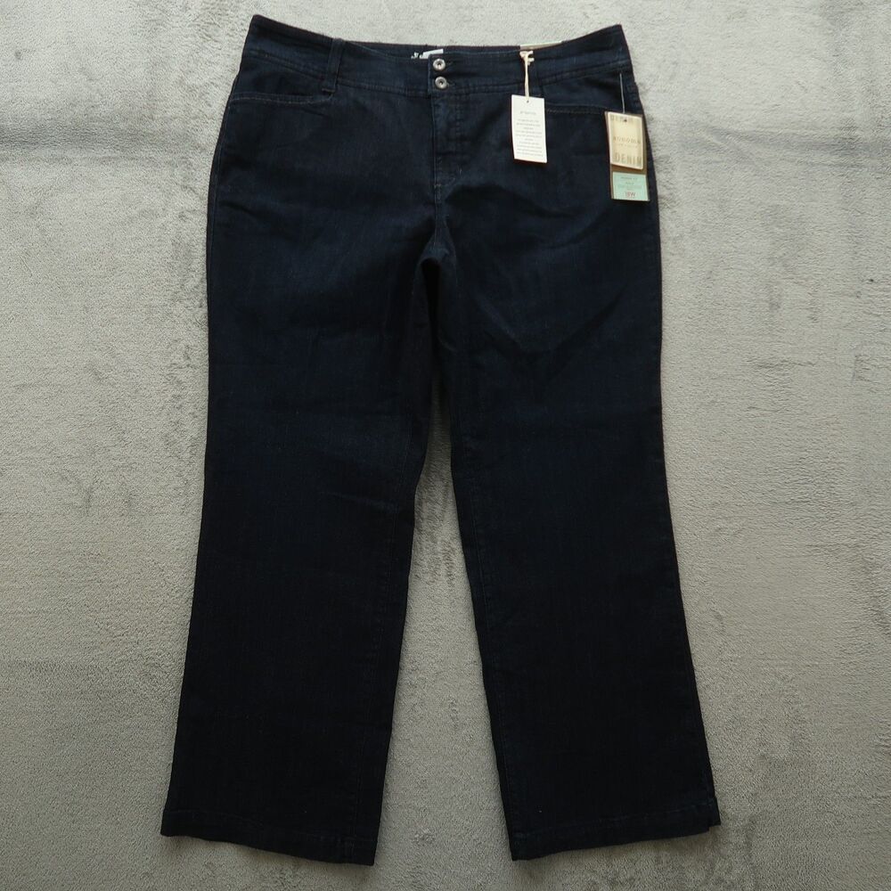 Sonoma Jeans Women's Size 18W Blue High-Rise Modern Trouser 30.5" Inseam NWT